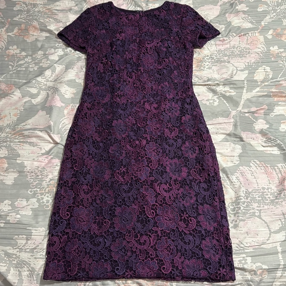 Ralph Lauren purple lace dress